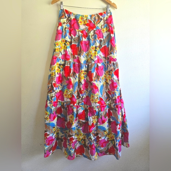 NWT! J. McLaughlin, Ophelia Maxi Skirt in Coconut Grove, Size Small, MSRP $188 - Picture 6 of 11